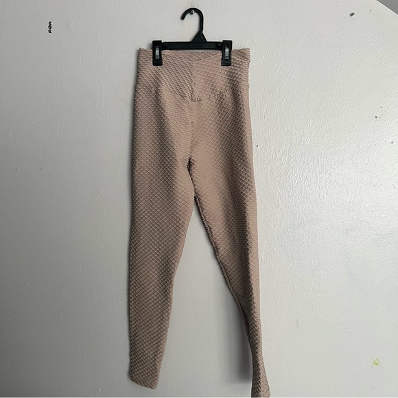 Booty by Brabants Brown Leggings Sleek Form-Fitting Croco Size Small-Large - Picture 3 of 12